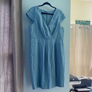 Talbots Light Blue Midi Dress